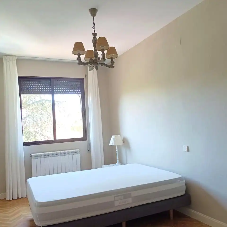 Bedroom of Flat for rent in Madrid  with Air Conditioner, Heating and Parquet flooring