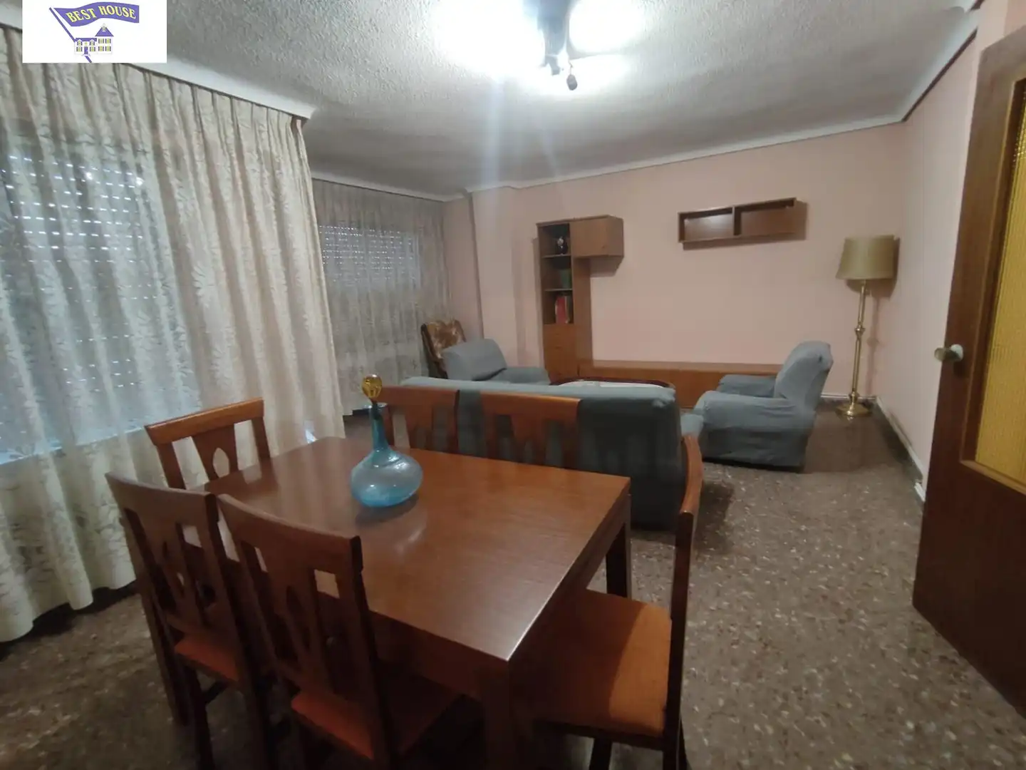 Living room of Flat for share in Albacete  with Balcony