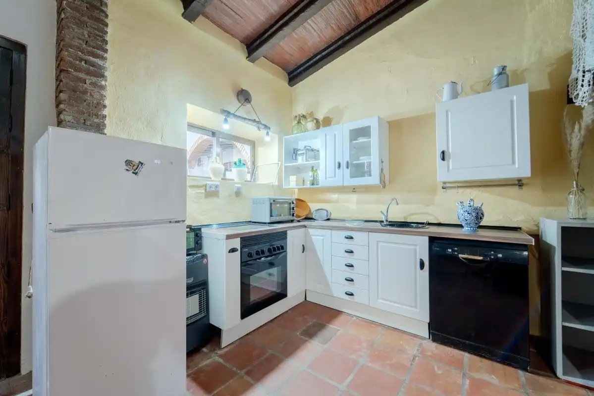 Cocina de Finca rústica en venta en Antequera con Aire acondicionado, Calefacción y Jardín privado
