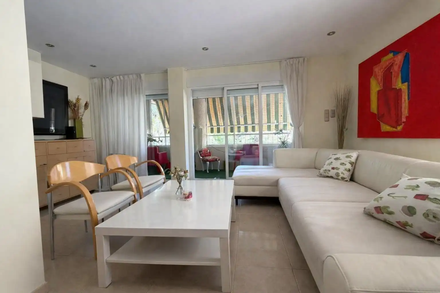 Wohnzimmer von Erdgeschoss zum Verkauf in Águilas mit Klimaanlage, Terrasse und Möbliert