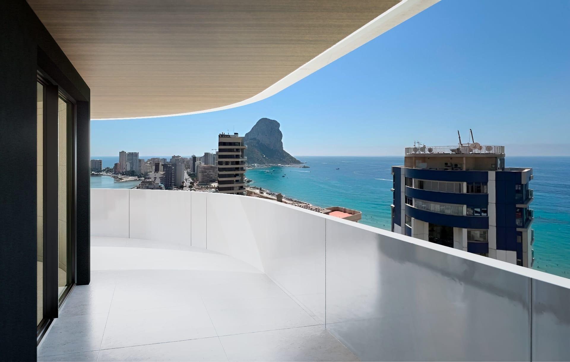 Bedroom of Attic for sale in Calpe / Calp  with Air Conditioner, Terrace and Swimming Pool