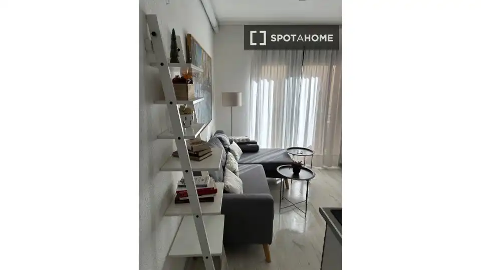 Sala d'estar de Apartament per a compartir en Granada amb Aire condicionat, Terrassa i Moblat