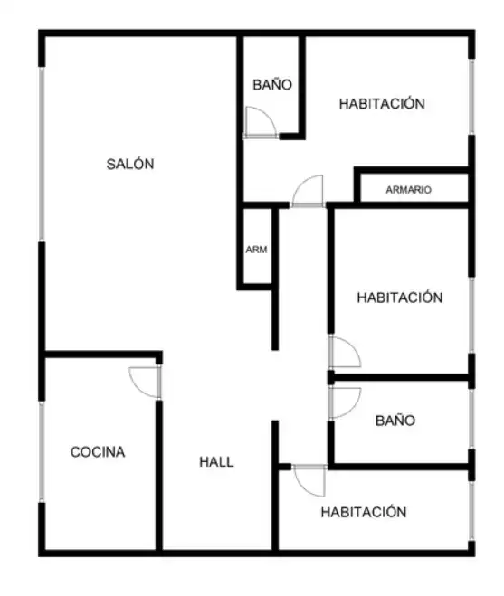 Wohnung zum Verkauf in Madrid mit Klimaanlage, Heizung und Parkett