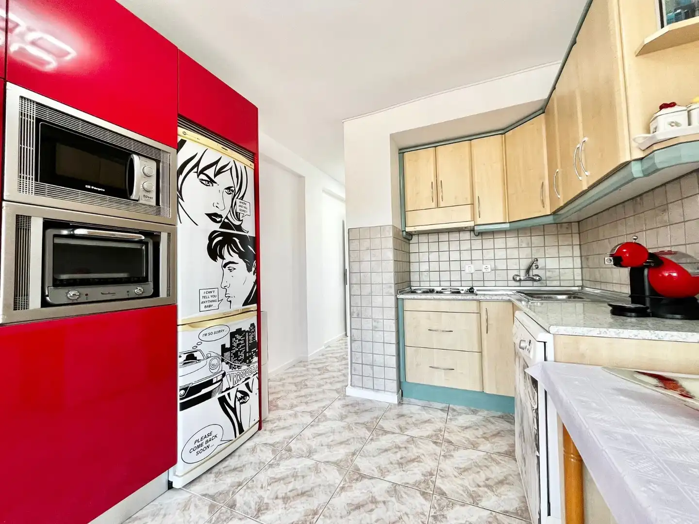 Cocina de Apartamento de alquiler en Orihuela con Calefacción, Amueblado y Lavadora