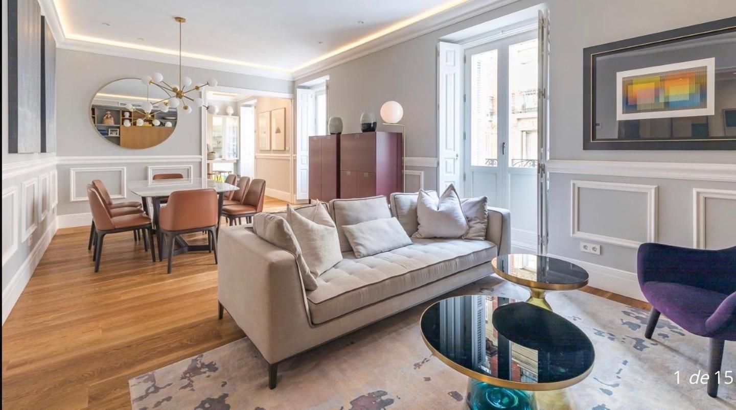 Living room of Flat for sale in  Madrid Capital  with Air Conditioner, Heating and Terrace