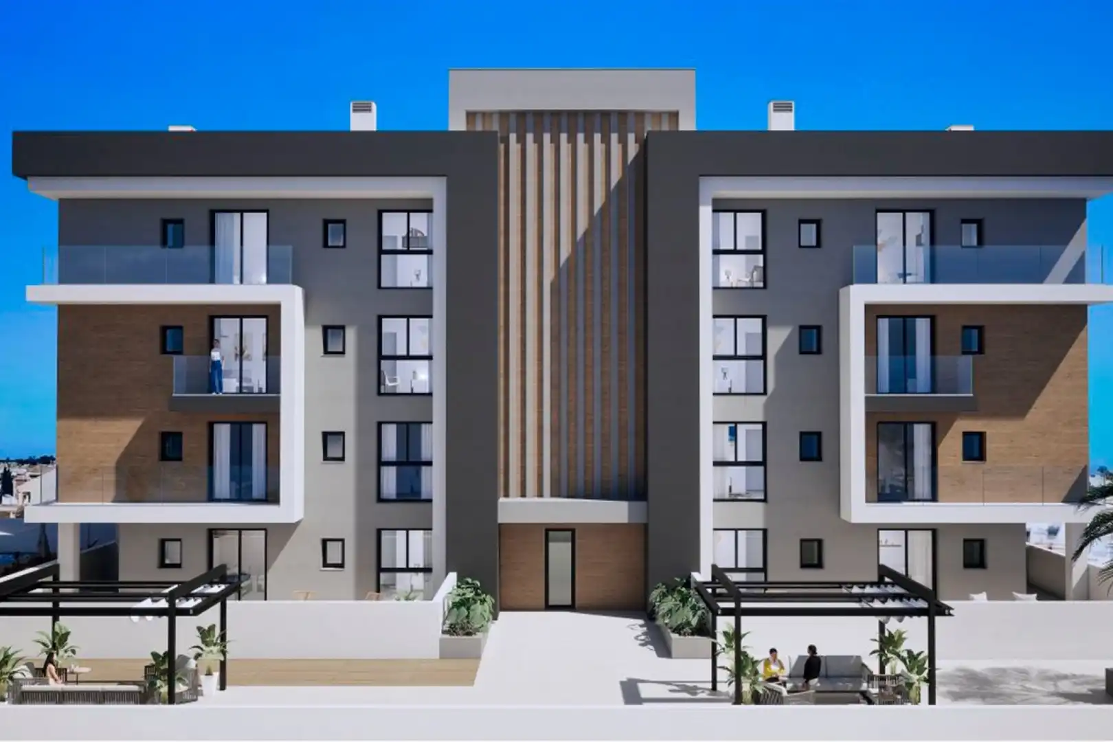 Exterior view of Flat for sale in Los Alcázares  with Air Conditioner, Private garden and Terrace