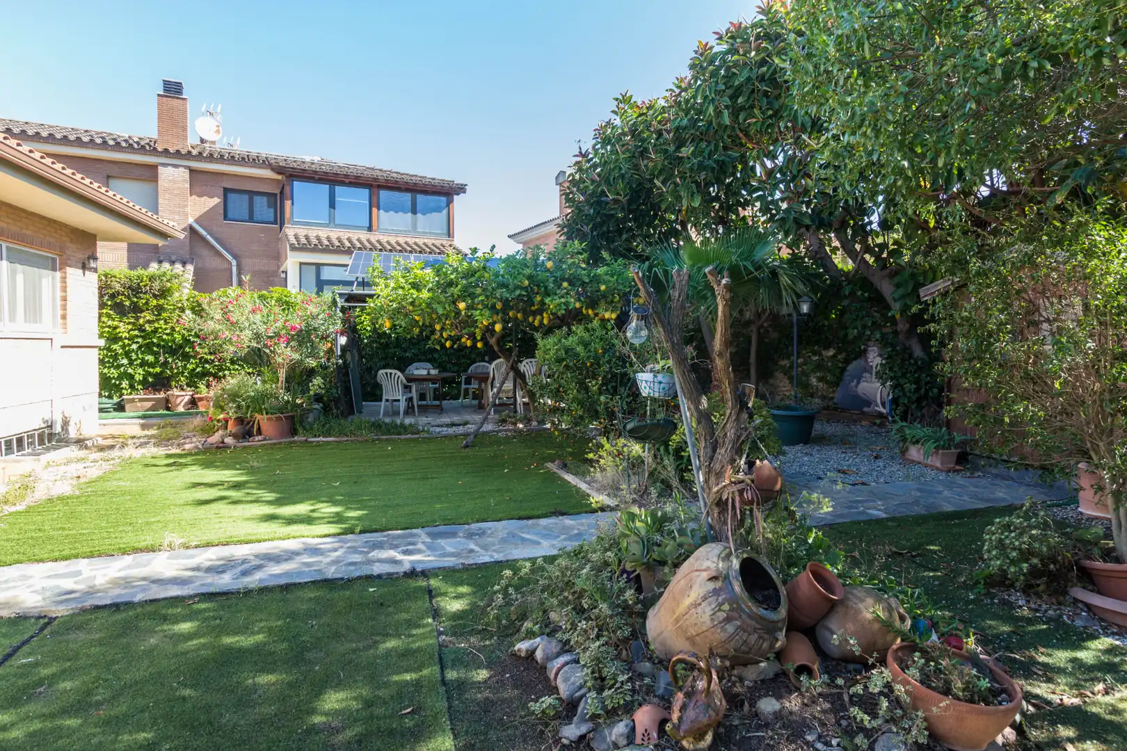 Garden of Houses for sale in Cambrils  with Air Conditioner, Heating and Private garden