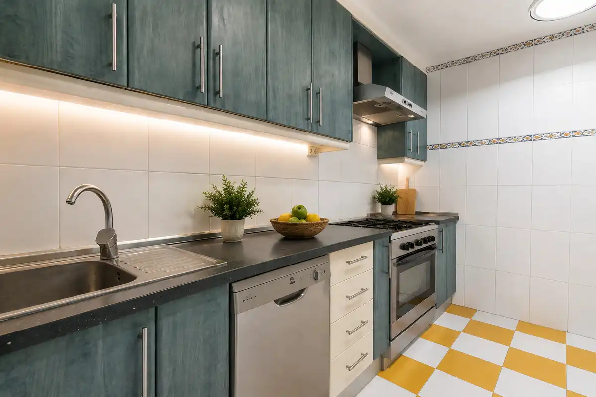 Cocina de Piso en venta en Santa Eulària des Riu con Aire acondicionado, Calefacción y Terraza