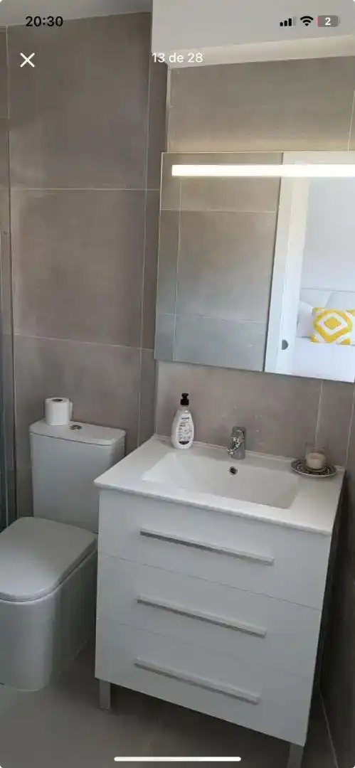 Badezimmer von Wohnungen zur Miete in Vélez-Málaga mit Klimaanlage, Schwimmbad und Balkon