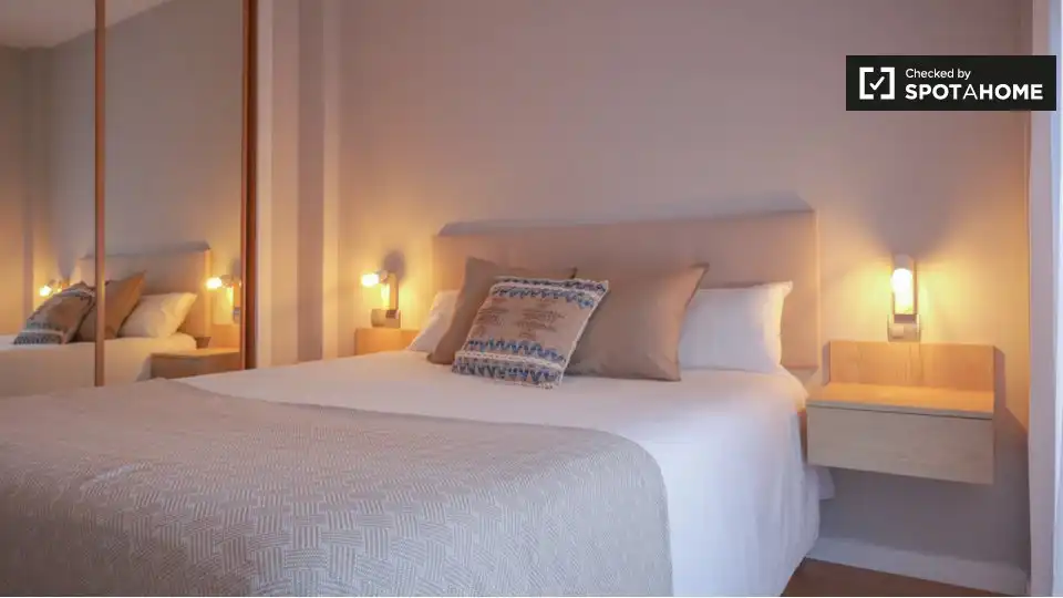 Habitación de Piso de alquiler en Madrid con Aire acondicionado, Calefacción y Amueblado