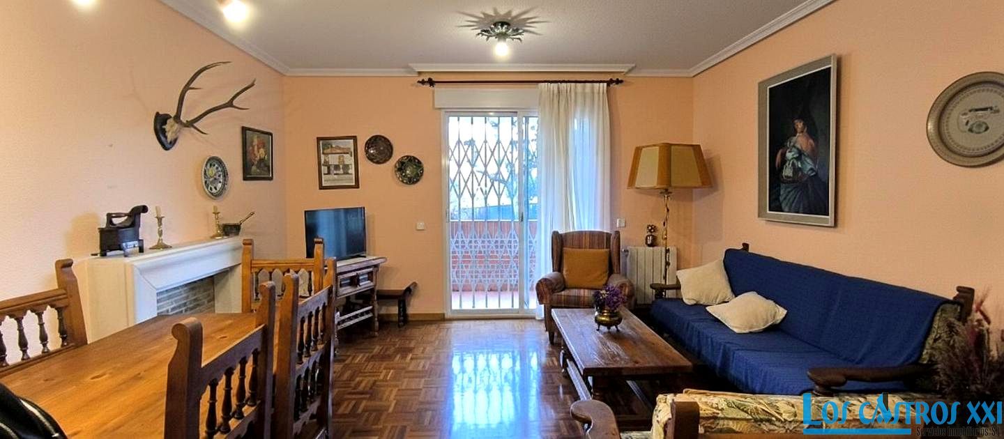 Living room of Flat for sale in Collado Villalba  with Heating, Parquet flooring and Terrace