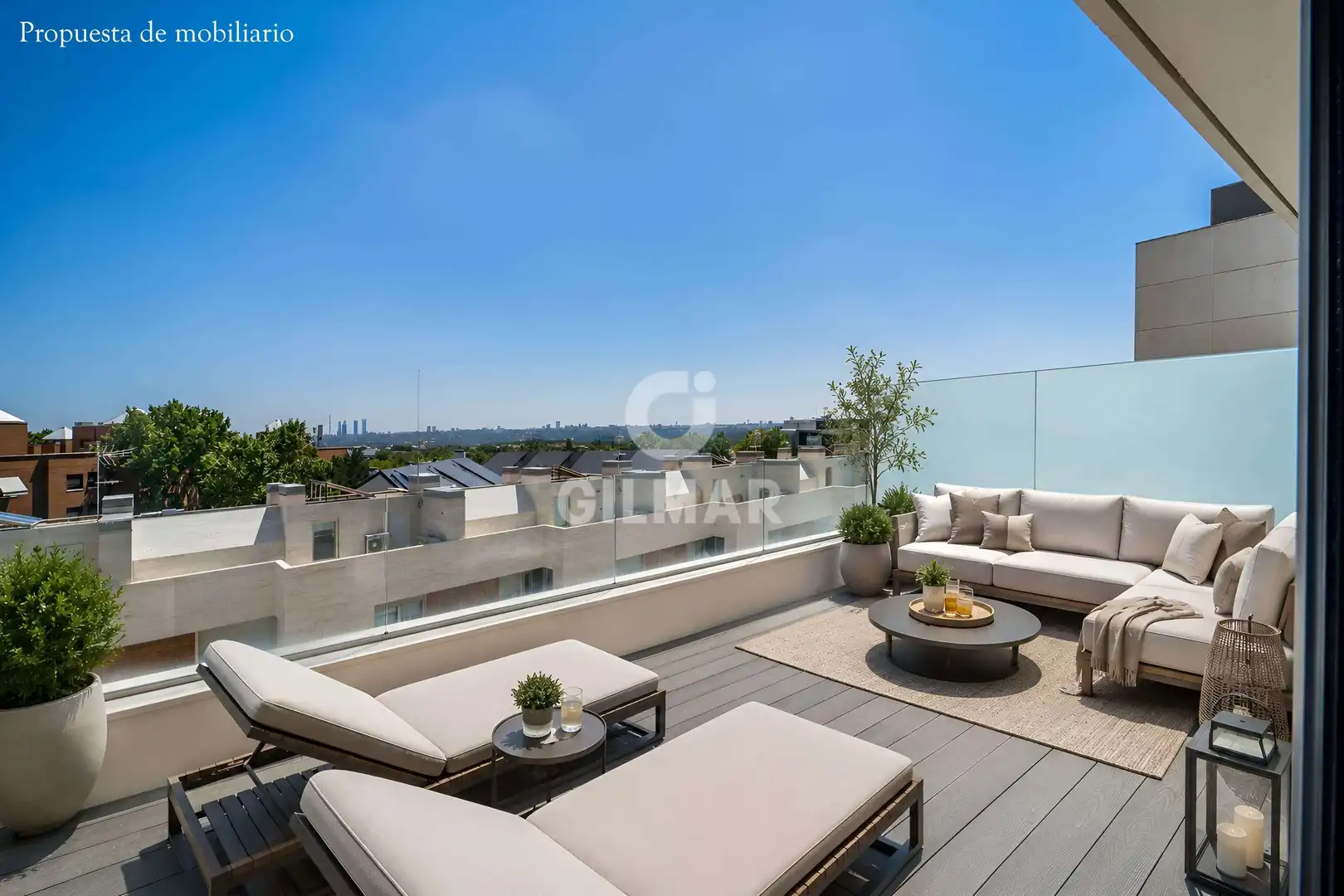 Terrace of Duplexes for sale in Pozuelo de Alarcón  with Heating, Private garden and Storage room