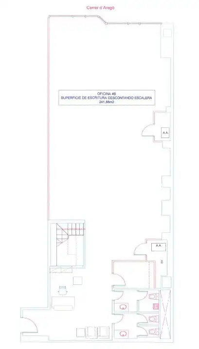 Office for rent in Barcelona  with Air Conditioner and Heating