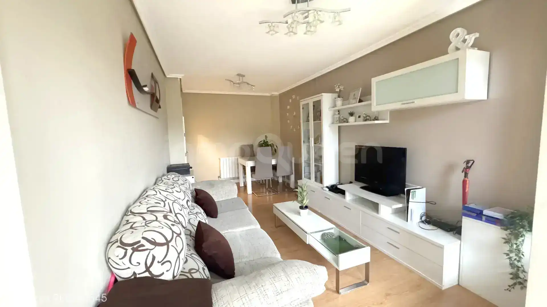 Living room of Flat for sale in Los Corrales de Buelna   with Heating and Furnished