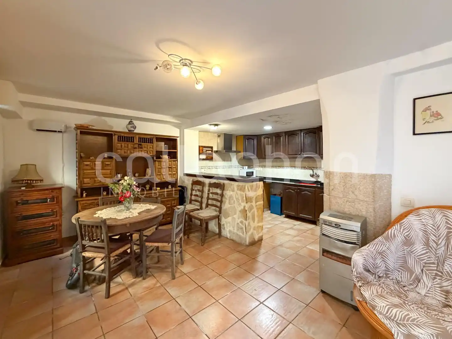 Cuina de Casa o xalet en venda en Ontinyent amb Aire condicionat, Traster i Moblat