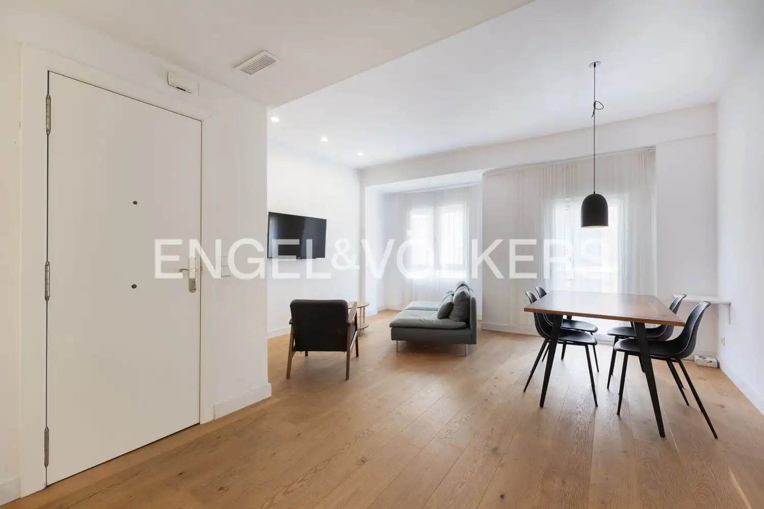 Sala de estar de Piso de alquiler en Valencia con Aire acondicionado, Calefacción y Balcón
