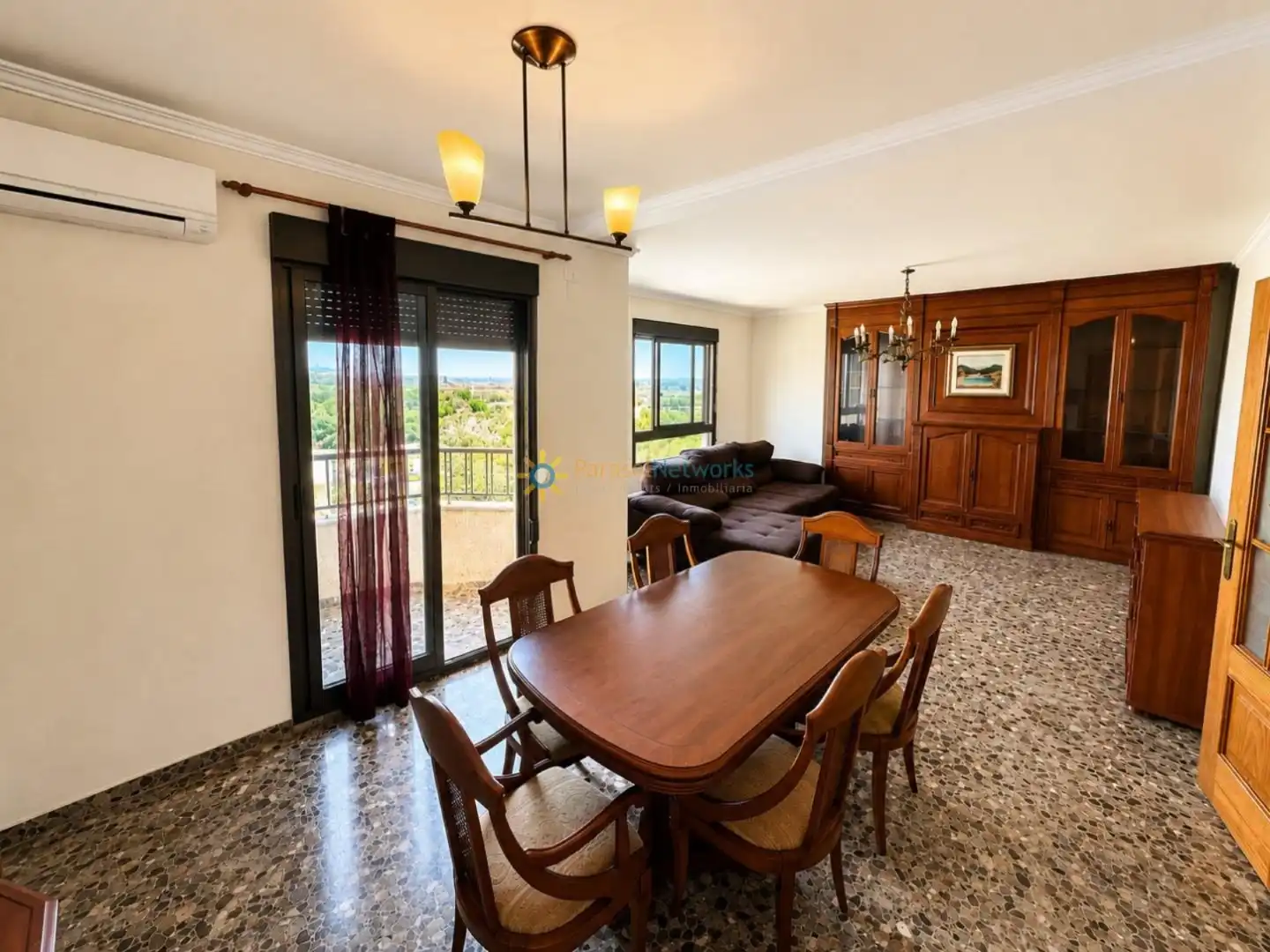 Dining room of Flat for sale in Oliva  with Air Conditioner and Balcony