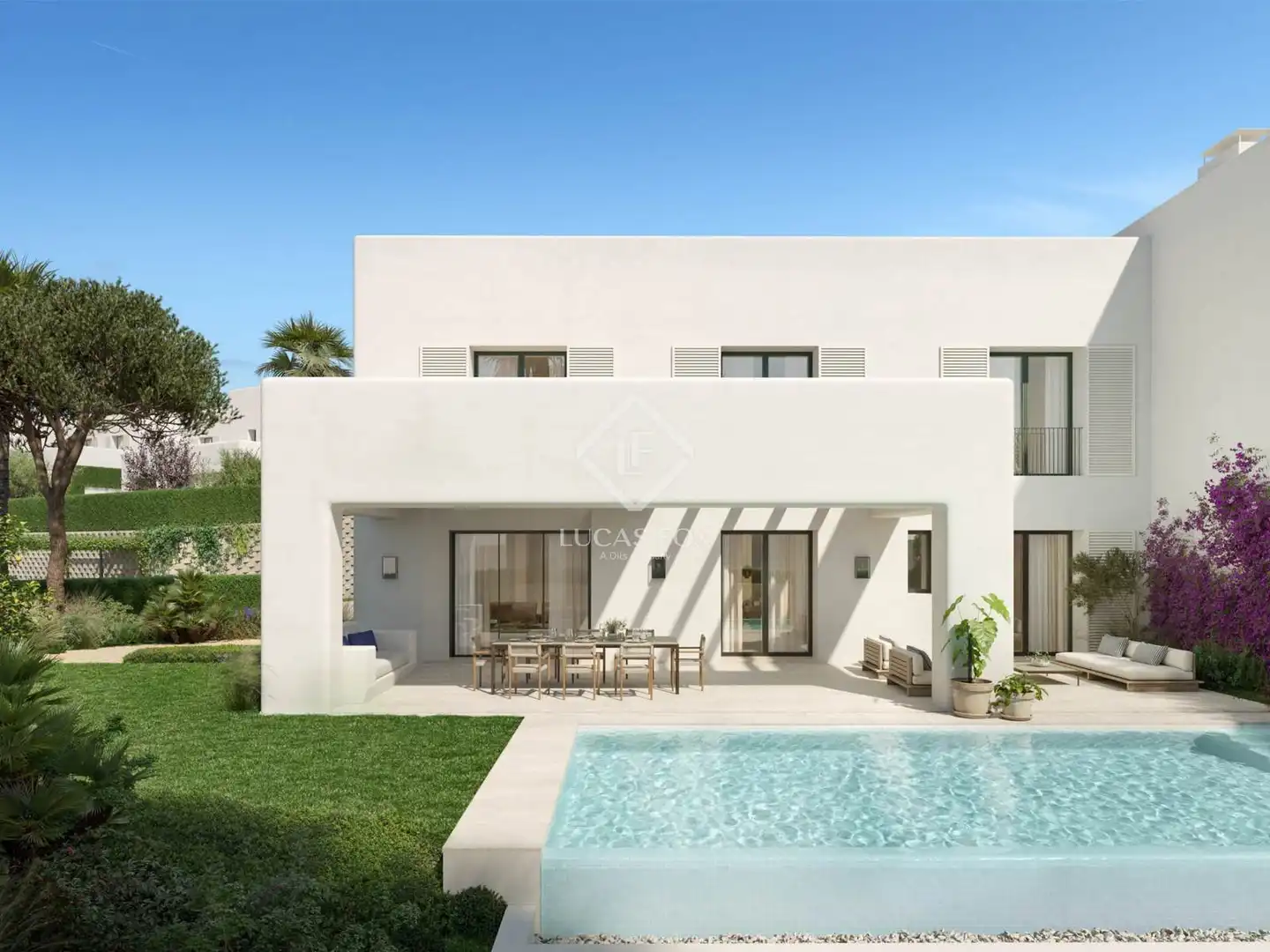 Jardín de Casa o chalet en venta en San Roque con Aire acondicionado, Calefacción y Jardín privado