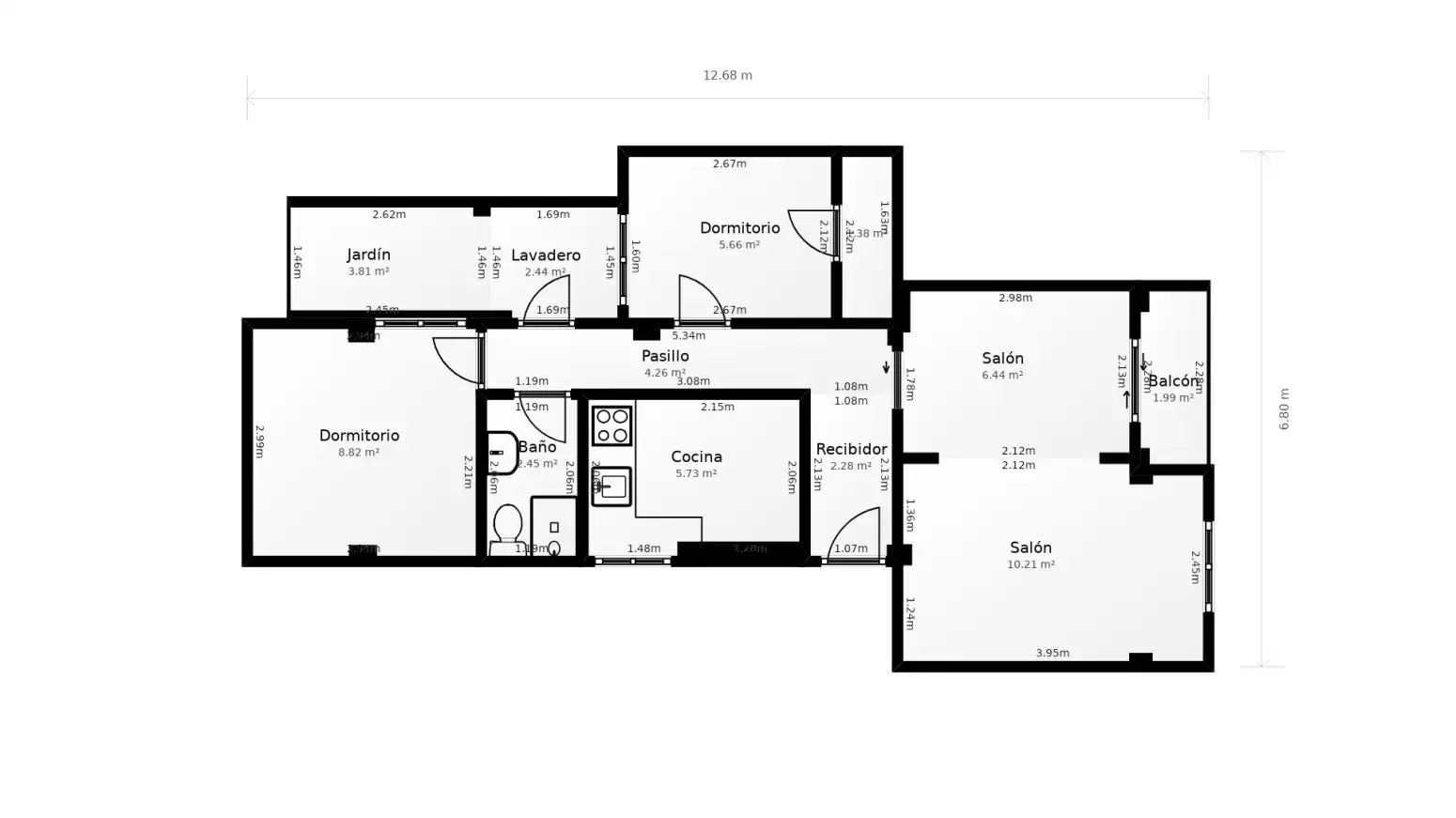 Piso en venta en Foios con Balcón