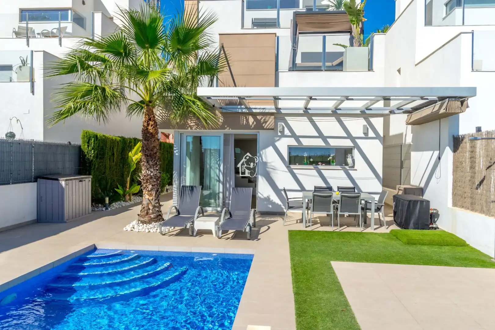 Terraza de Casa o chalet de alquiler en Guardamar del Segura con Aire acondicionado, Jardín privado y Terraza