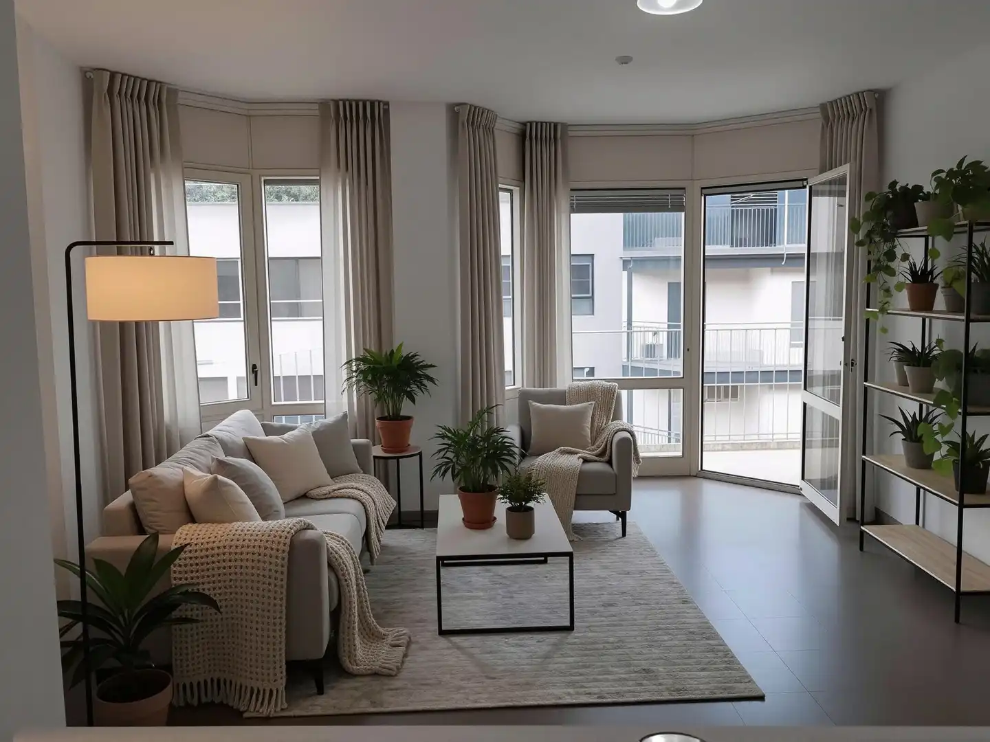 Living room of Flat for sale in Girona  with Heating, Terrace and Alarm