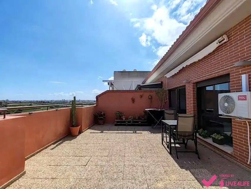 Terrasse von Wohnung zur Miete in Valencia mit Klimaanlage, Terrasse und Möbliert