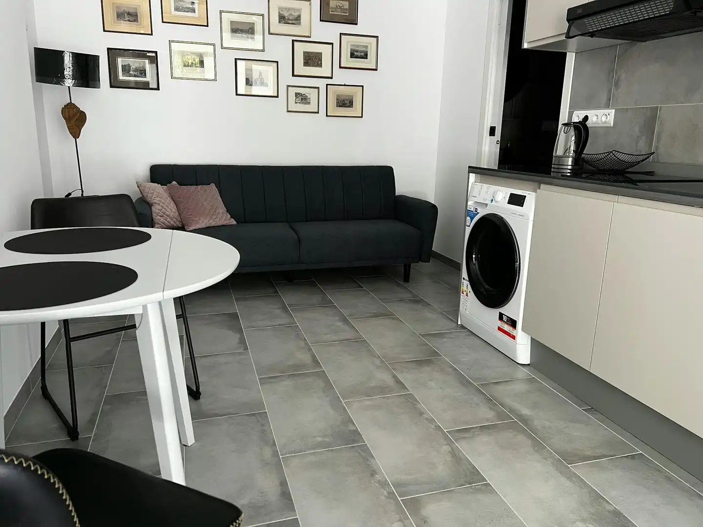 Living room of Flat for rent in Valencia  with Air Conditioner, Heating and Furnished