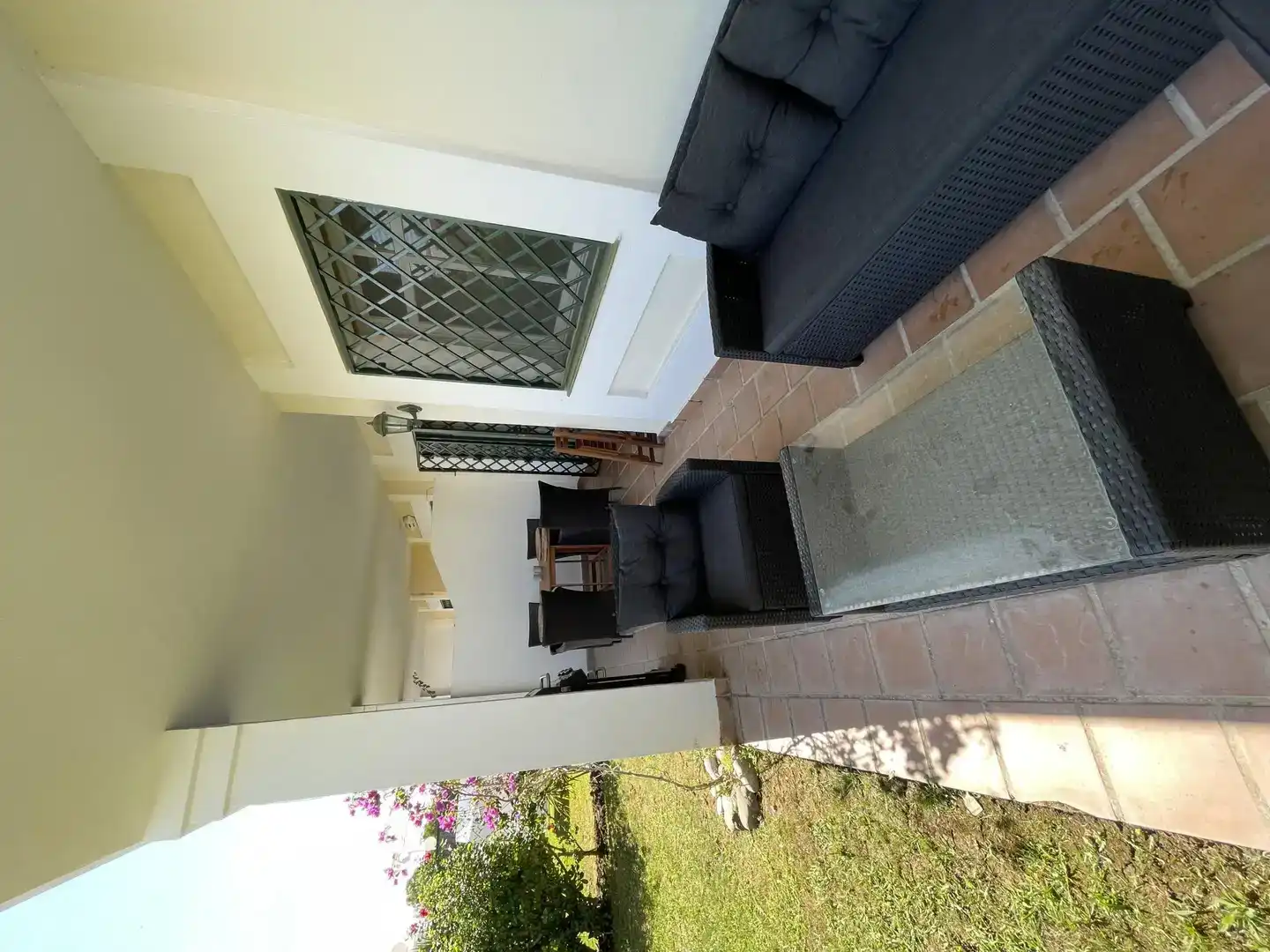 Terrasse von Wohnung zur Miete in Marbella mit Klimaanlage, Privatgarten und Schwimmbad