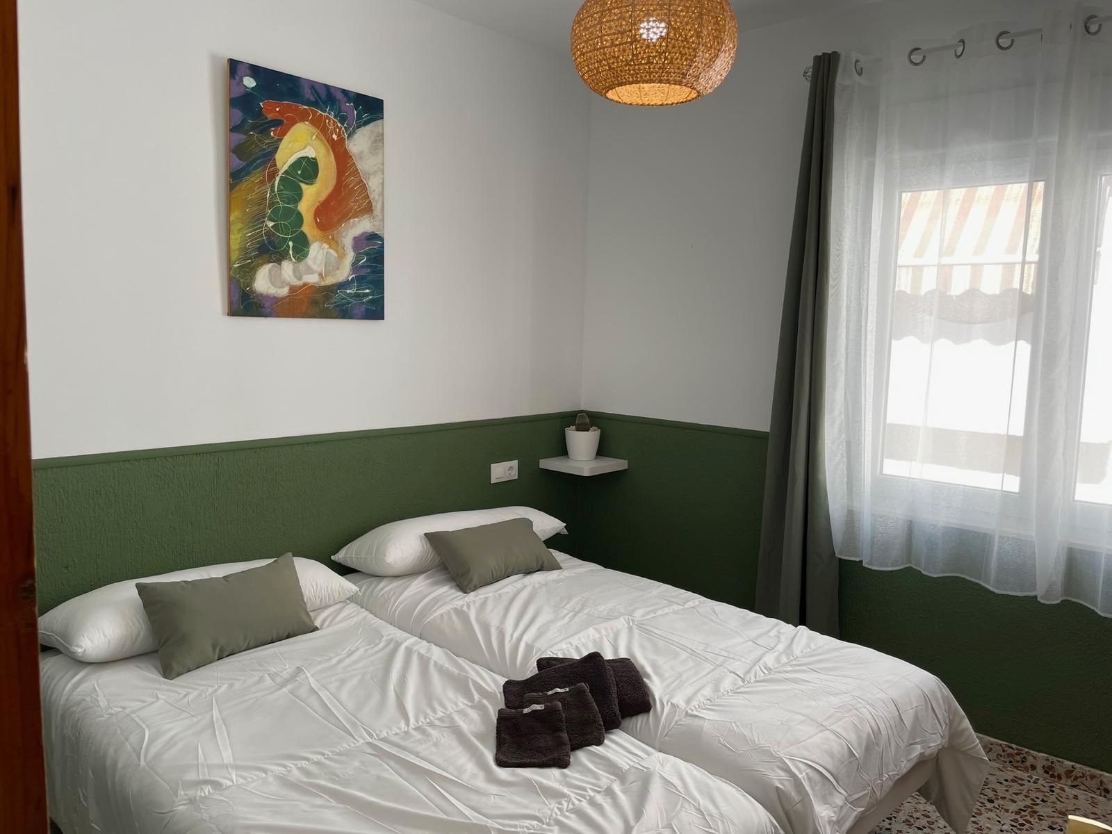 Schlafzimmer von Wohnung zur Miete in San Pedro del Pinatar mit Klimaanlage, Heizung und Möbliert