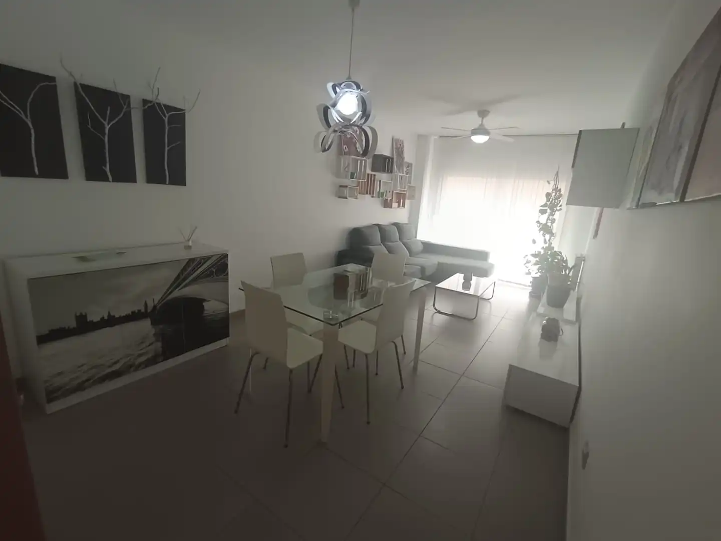 Sala de estar de Piso de alquiler en Burriana / Borriana con Aire acondicionado, Calefacción y Amueblado