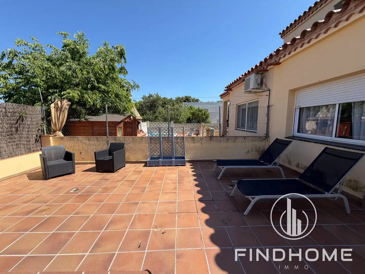 Terrace of Detached homes for sale in Avinyonet de Puigventós  with Air Conditioner, Heating and Private garden