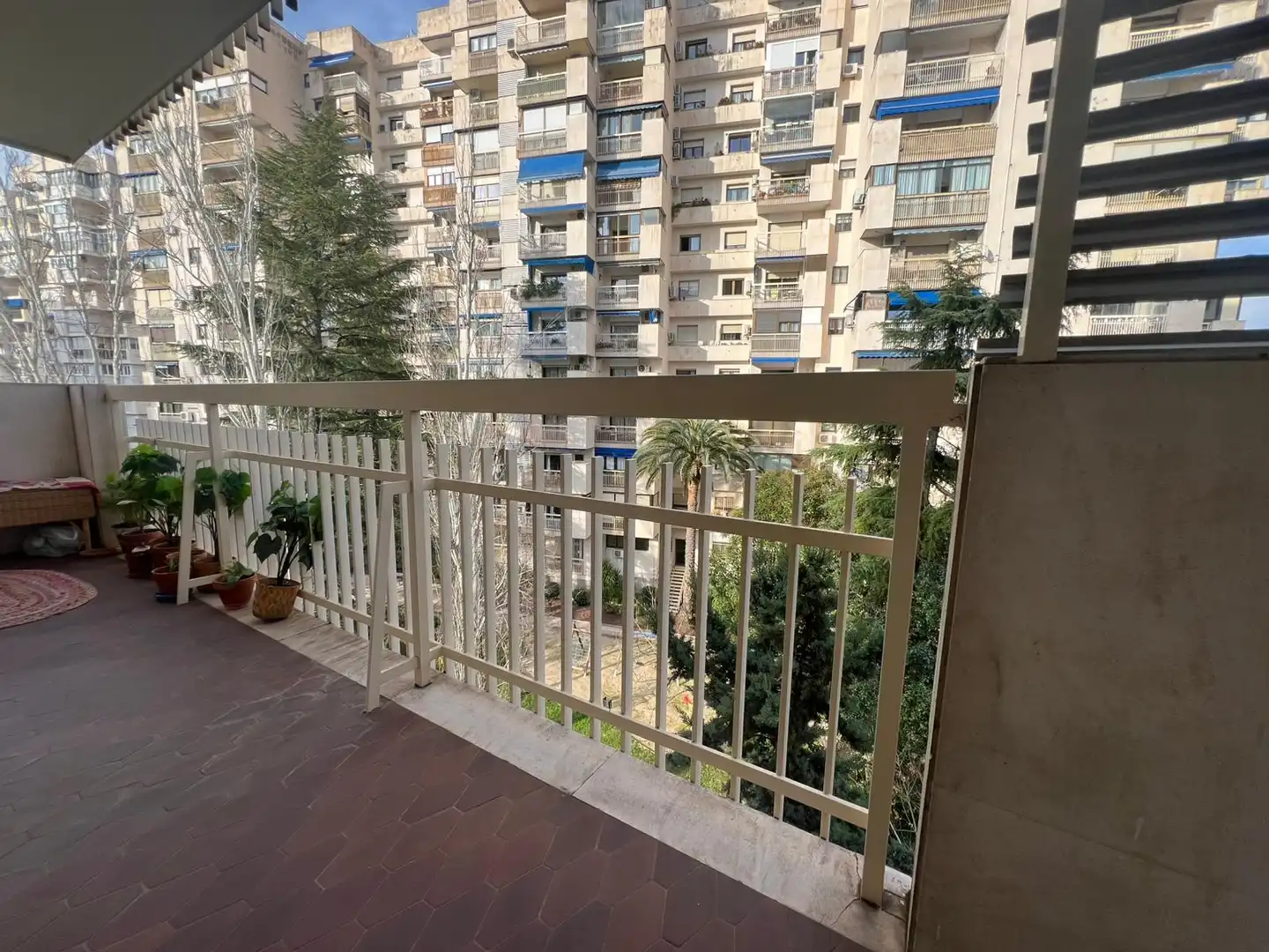 Balcony of Flat for share in Madrid  with Air Conditioner, Heating and Terrace