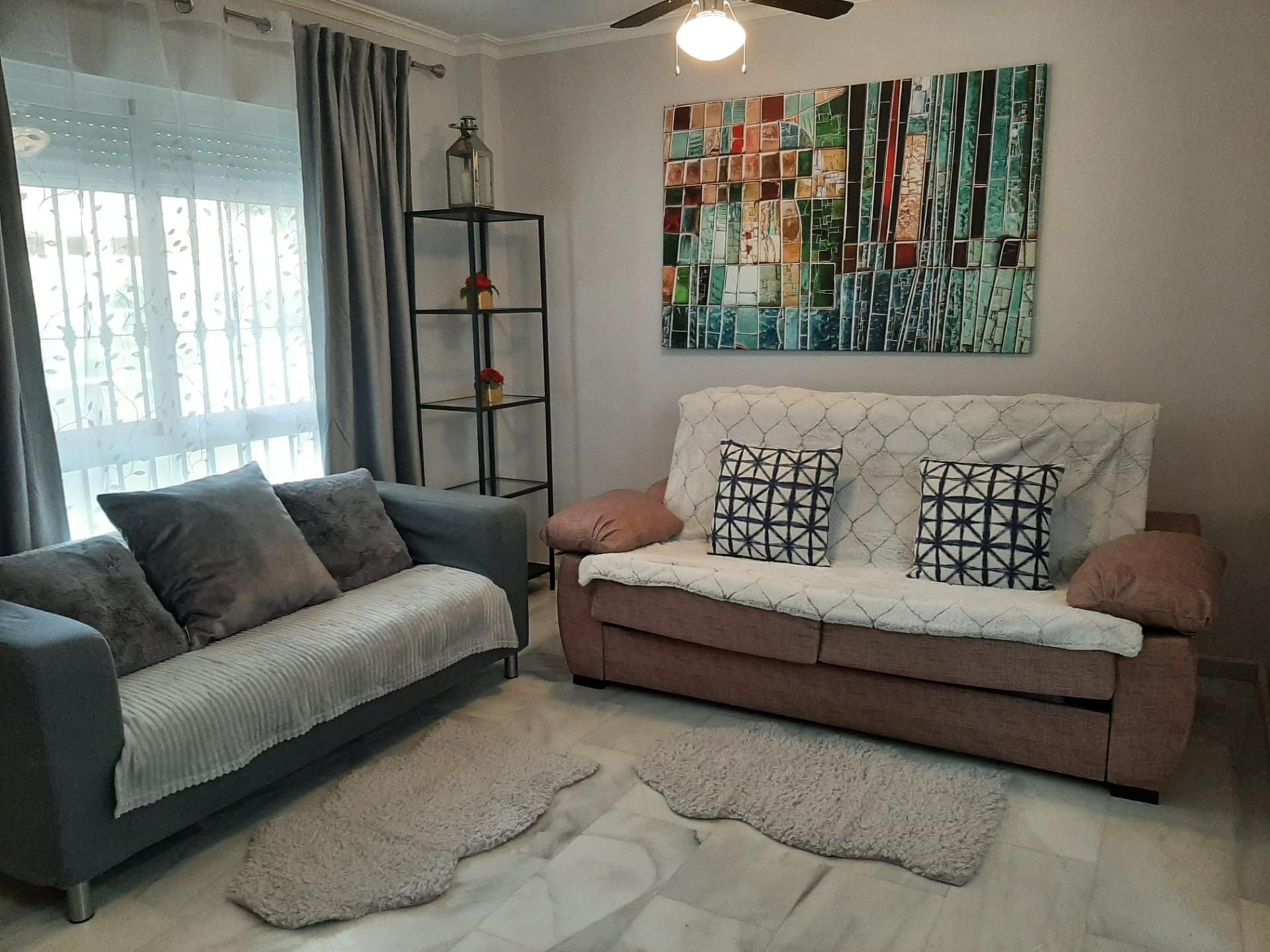 Living room of Apartment to rent in Fuengirola  with Private garden, Terrace and Community pool