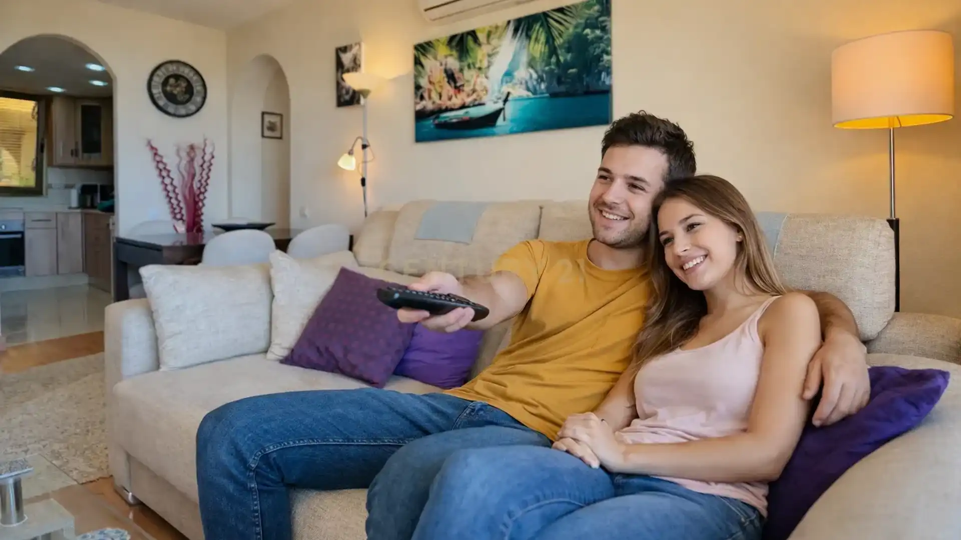 Sala de estar de Apartamento en venta en El Ejido con Aire acondicionado y Piscina comunitaria