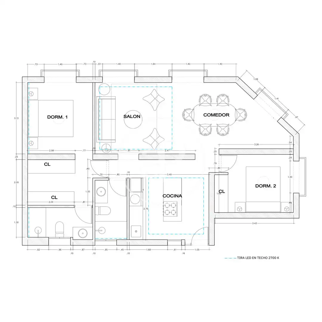 Flat for sale in Barrio de Salamanca