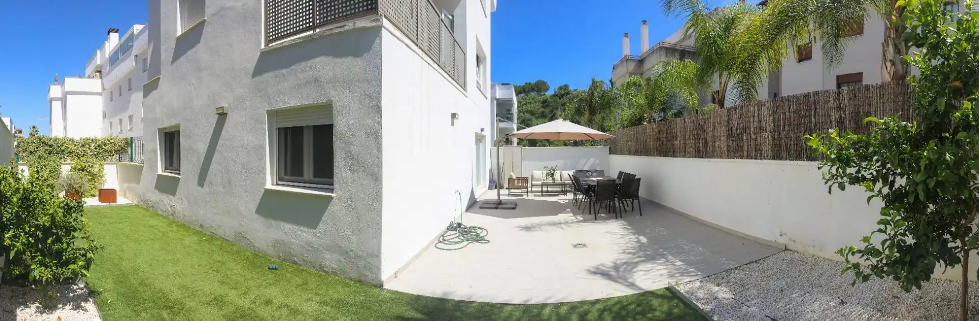 Terraza de Planta baja en venta en Mijas con Aire acondicionado, Jardín privado y Terraza