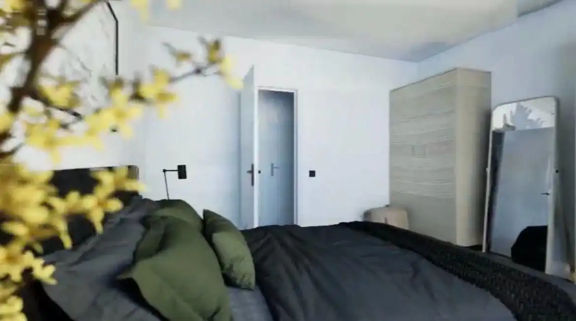 Schlafzimmer von Wohnung zum Verkauf in Mataró mit Klimaanlage, Heizung und Balkon