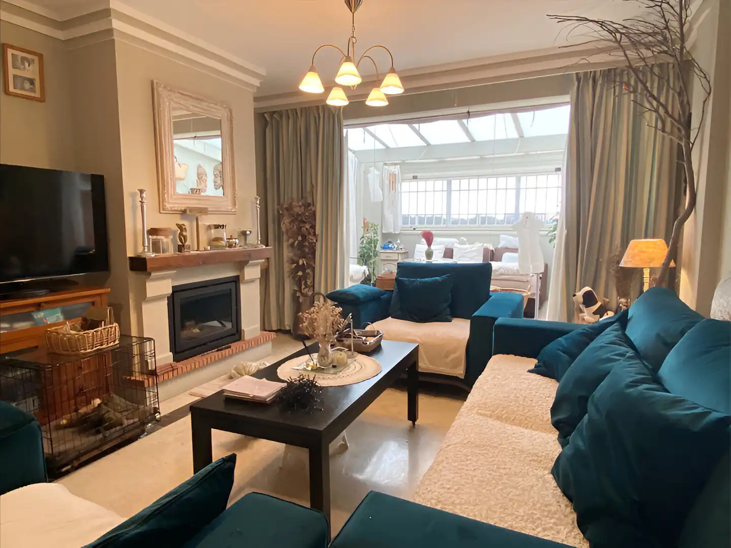 Sala de estar de Apartamento en venta en Marbella con Aire acondicionado, Terraza y Piscina