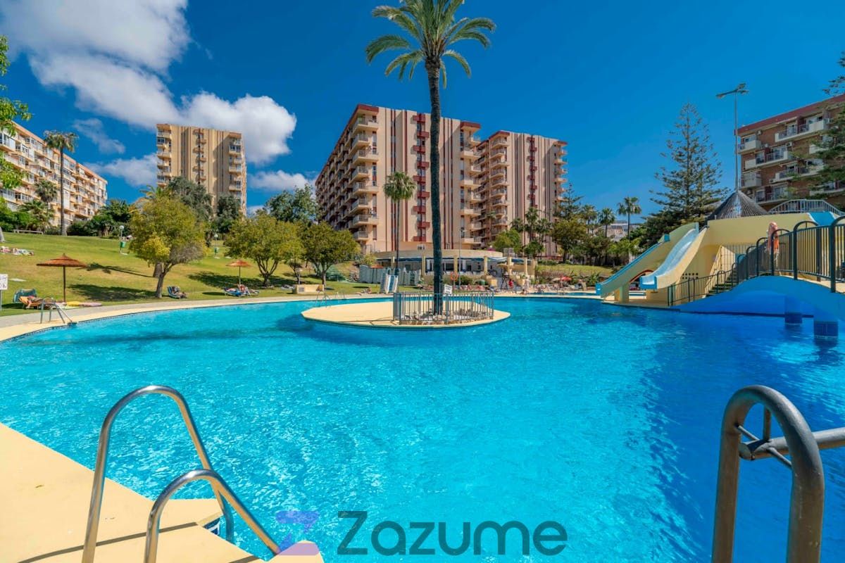 Piscina de Estudi de lloguer en Benalmádena amb Aire condicionat, Calefacció i Terrassa