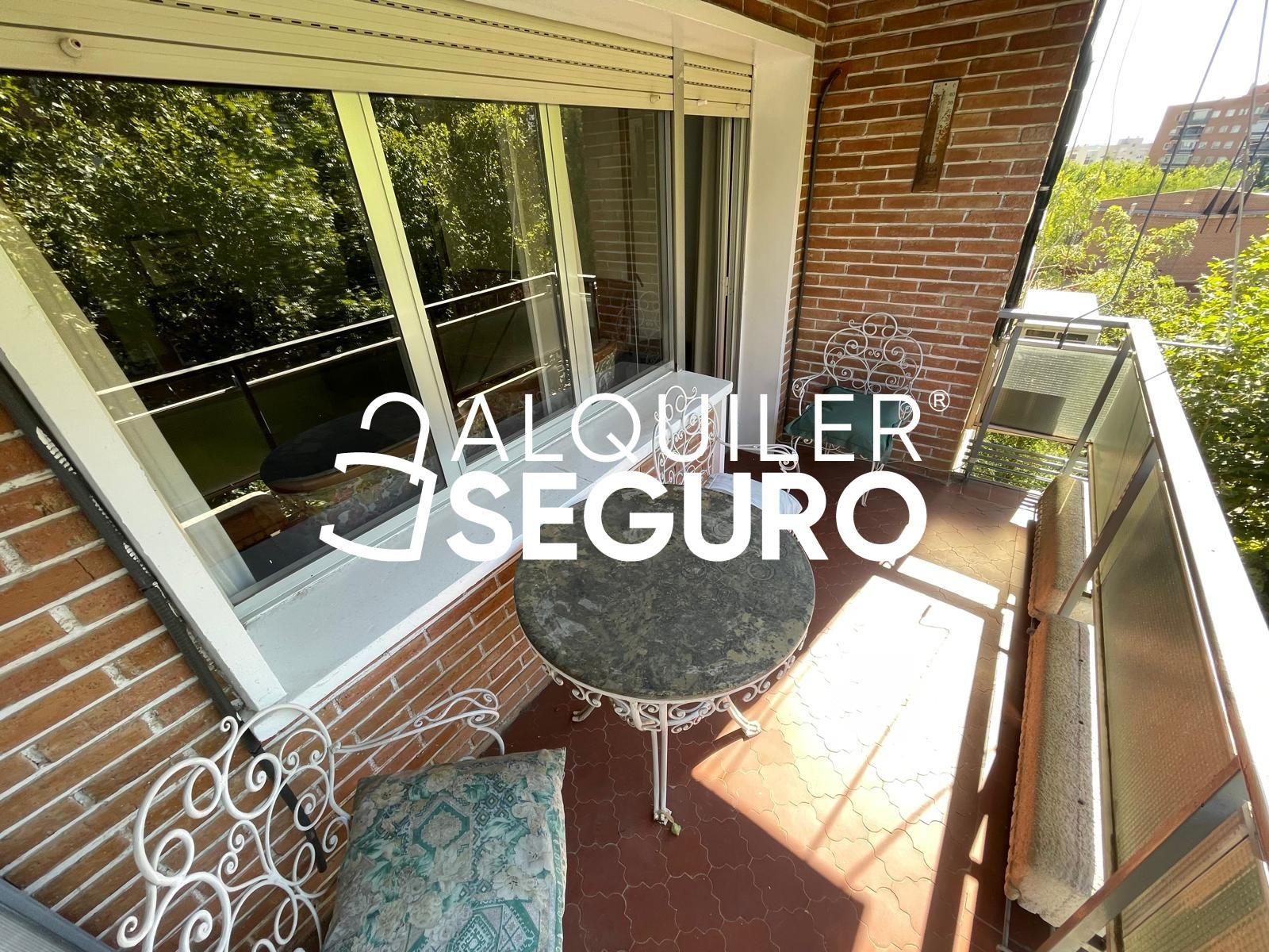 Balcony of Flat to rent in  Madrid Capital  with Air Conditioner, Heating and Terrace
