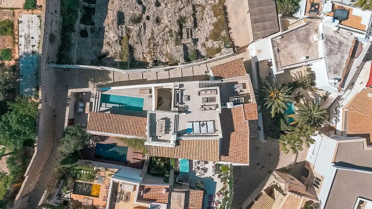 Vista exterior de Casa adosada en venda en Eivissa amb Aire condicionat, Calefacció i Traster