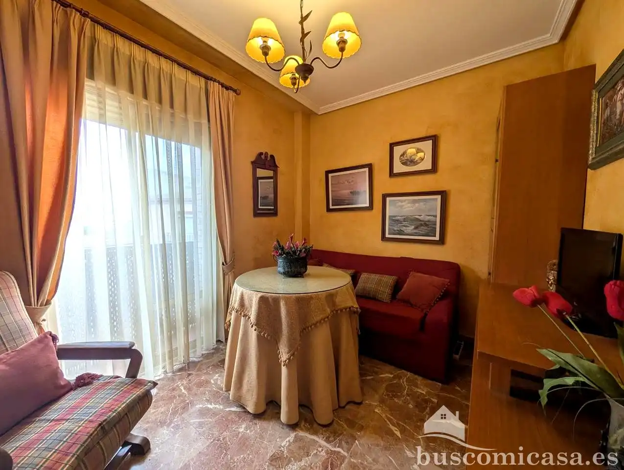 Wohnzimmer von Wohnung zur Miete in Linares mit Klimaanlage, Terrasse und Möbliert