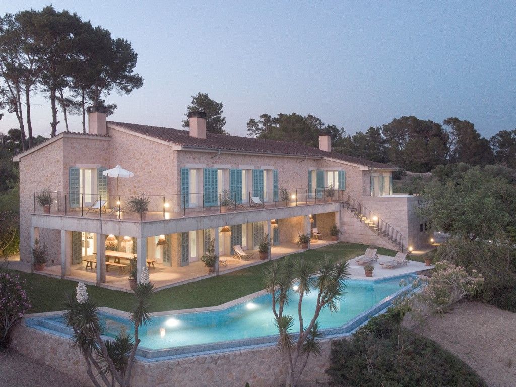 Exterior view of Country house to rent in Sineu  with Air Conditioner, Private garden and Terrace