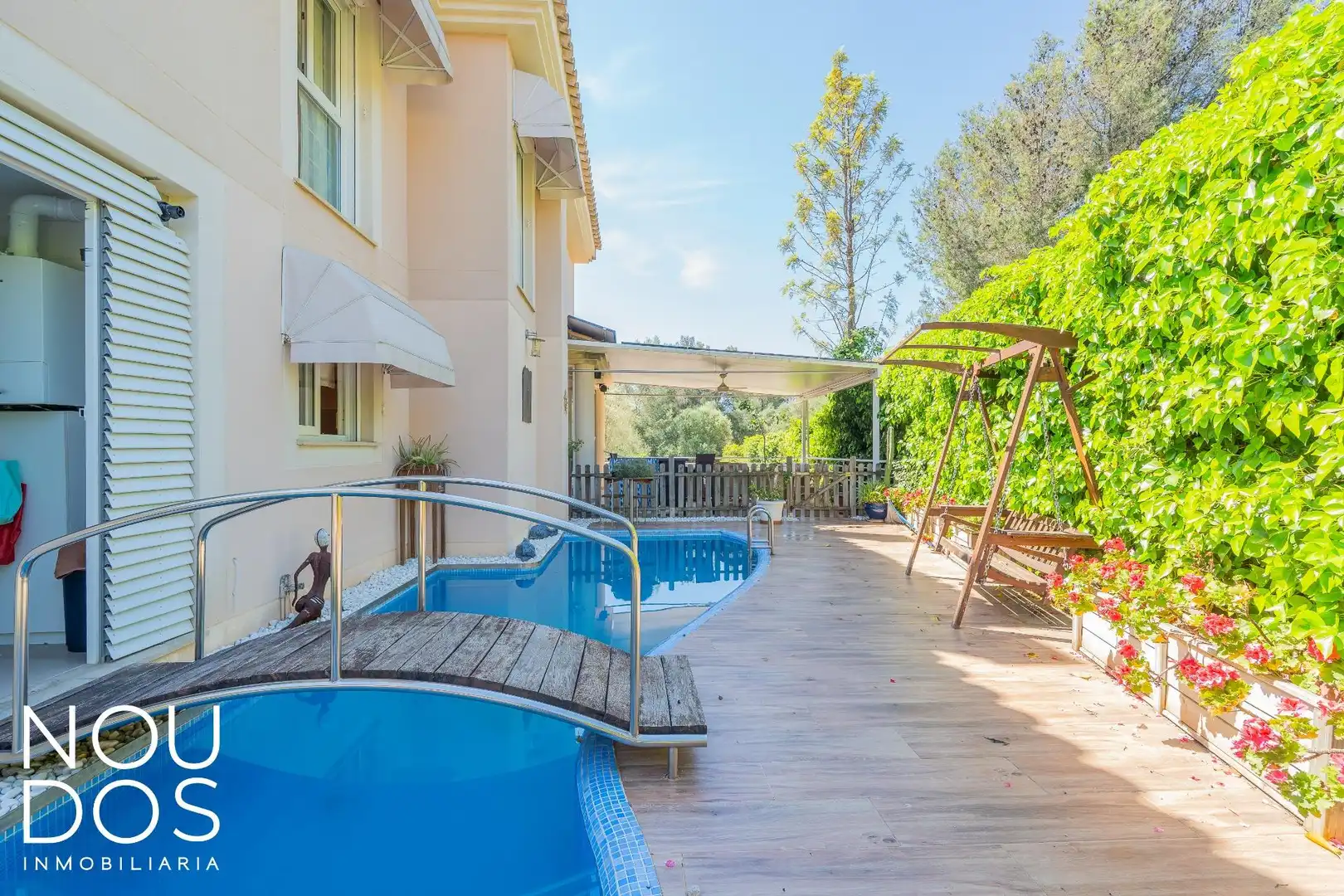 Piscina de Casa adosada en venda en  Palma de Mallorca amb Calefacció, Jardí privat i Terrassa