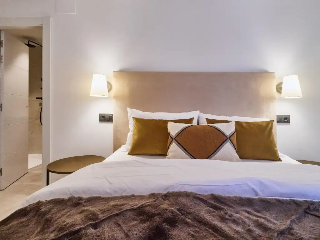 Schlafzimmer von Wohnung zum Verkauf in Fuengirola mit Klimaanlage, Terrasse und Ofen