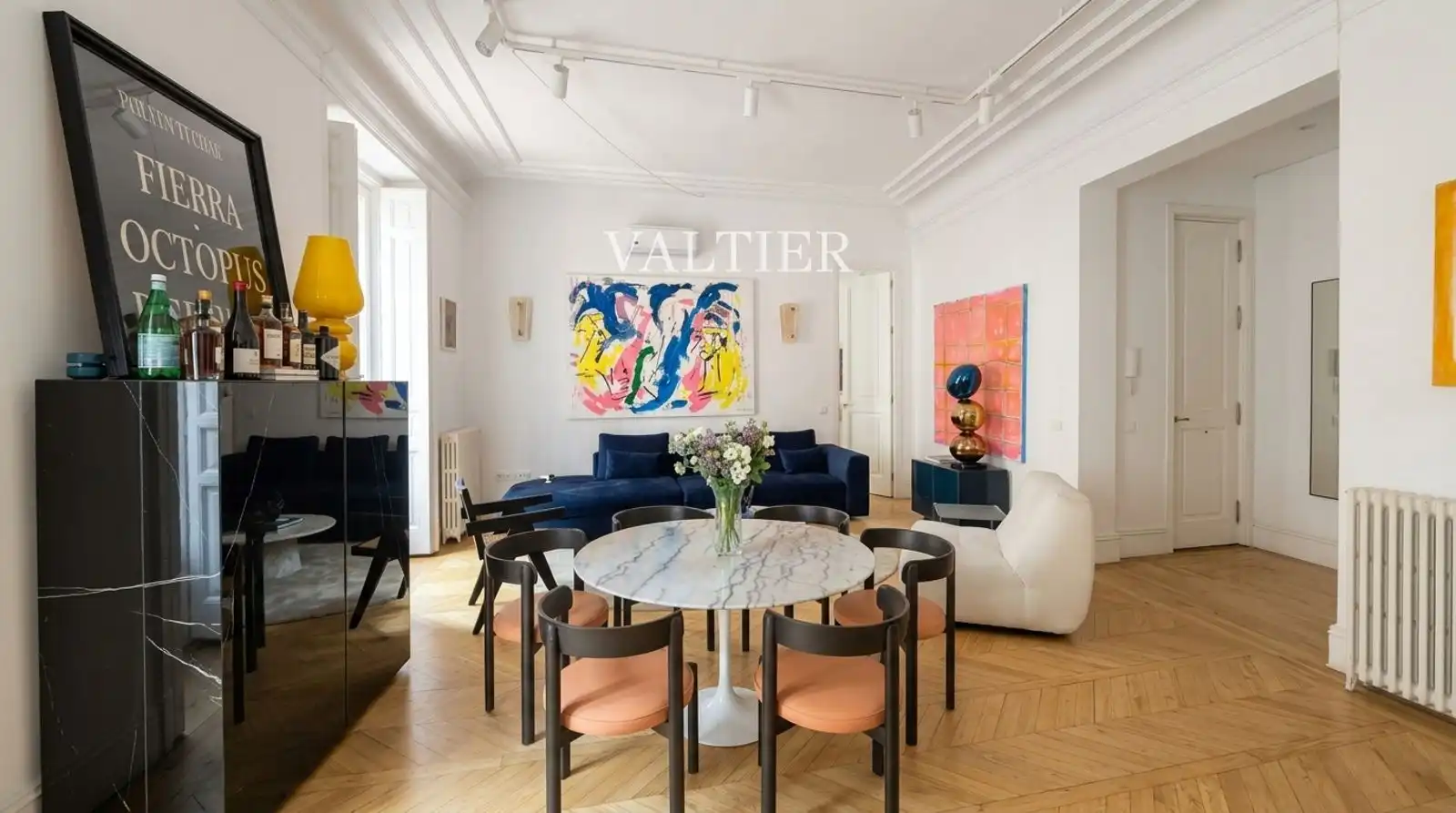 Living room of Flat for rent in Madrid  with Air Conditioner, Heating and Terrace