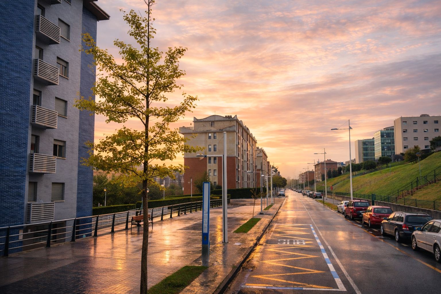 Außenansicht von Wohnung zur Miete in Santander mit Heizung, Terrasse und Möbliert