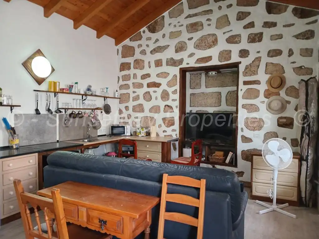 Sala de estar de Finca rústica en venta en Granadilla de Abona con Jardín privado, Terraza y Piscina