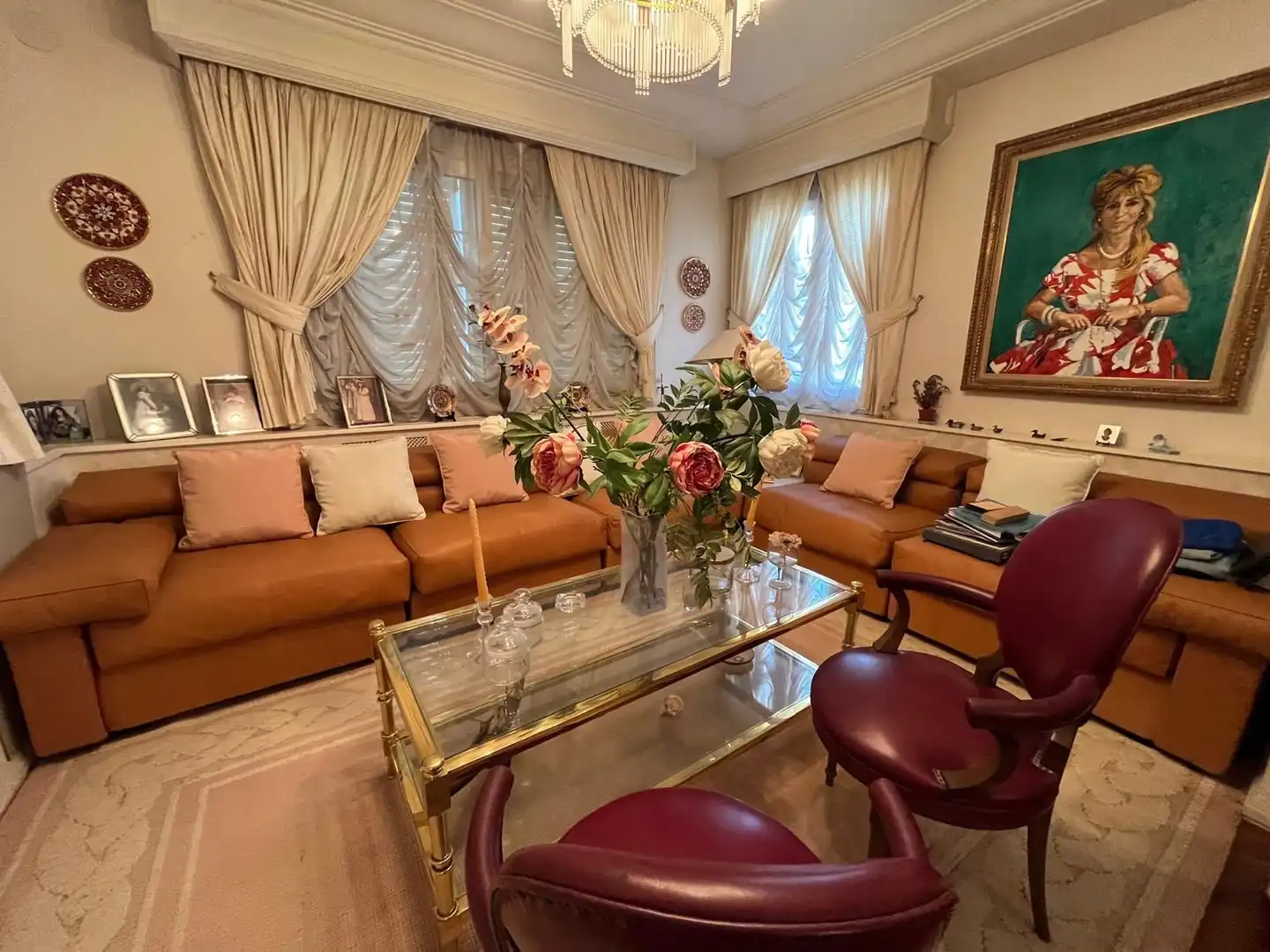 Sala d'estar de Casa o xalet en venda en L'Alfàs del Pi amb Calefacció, Jardí privat i Terrassa