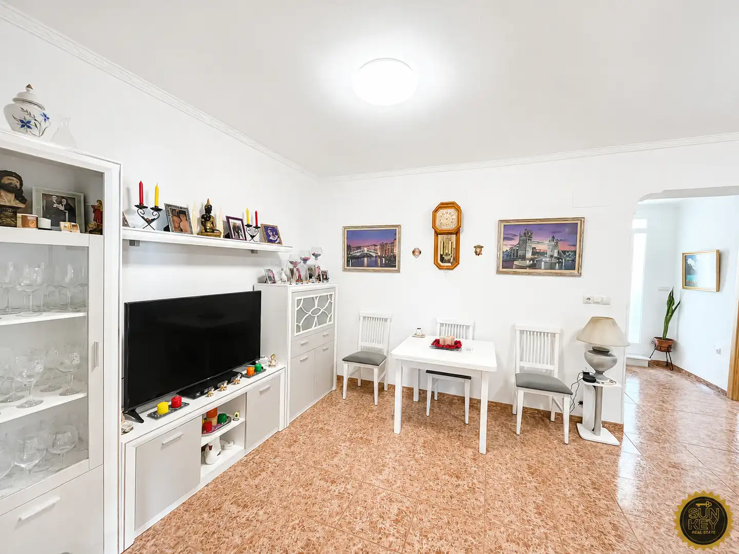 Sala de estar de Casa o chalet en venta en Alhama de Murcia con Amueblado